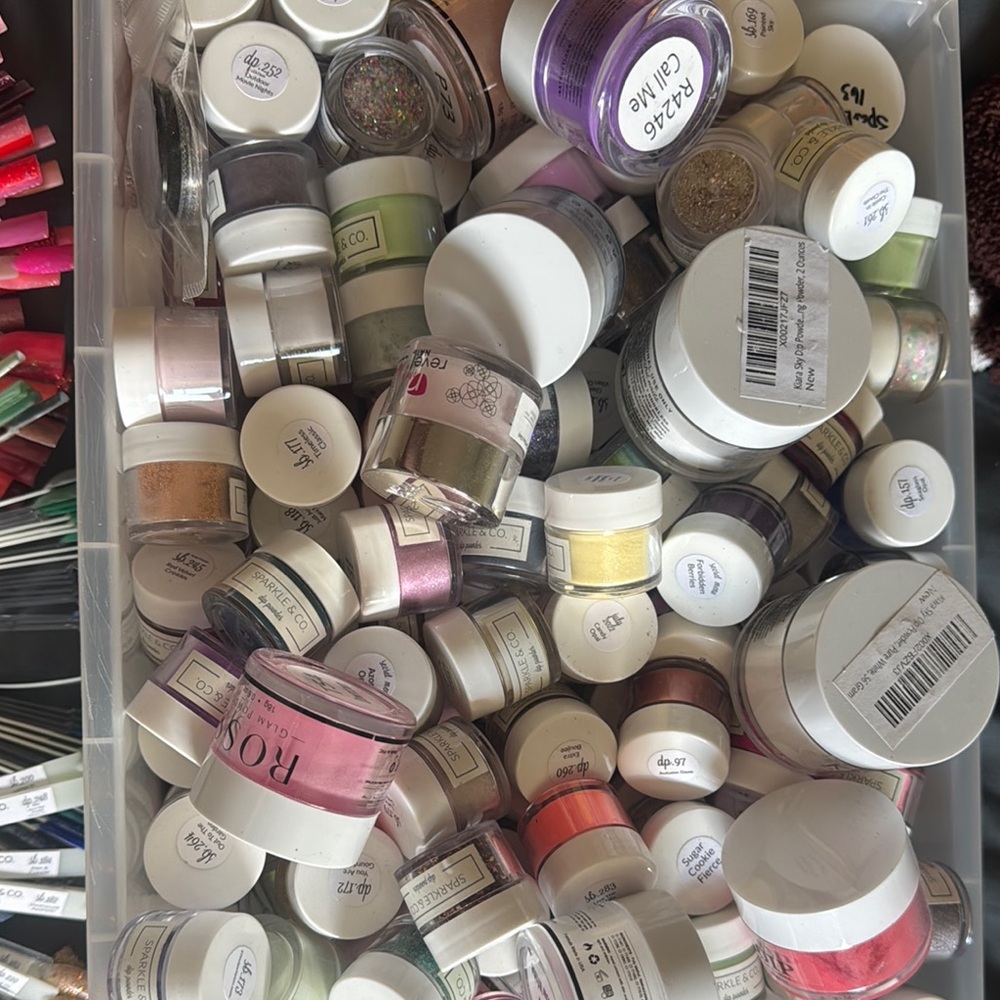 Assorted Nail Glitter and Dip Powders